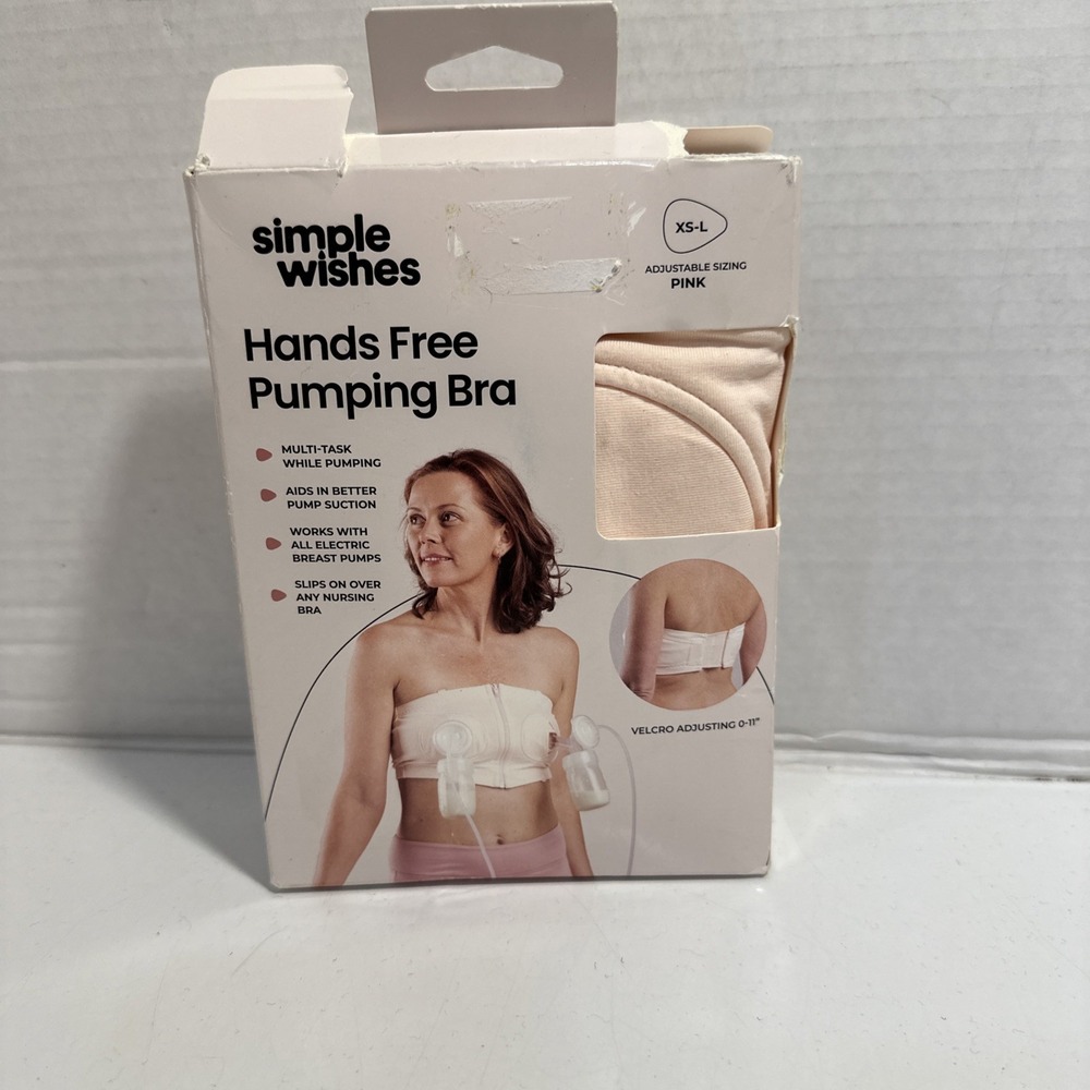 Hands-Free X-Small-Large, Soft Pink - Nursing Bra Zip in Front Extender